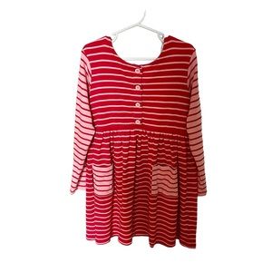 Girls Hanna Andersson Striped Dress Sz 6